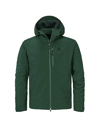 SCHÖFFEL | Herren Touren Softshelljacke Milagle Hoodie | dunkelgrün